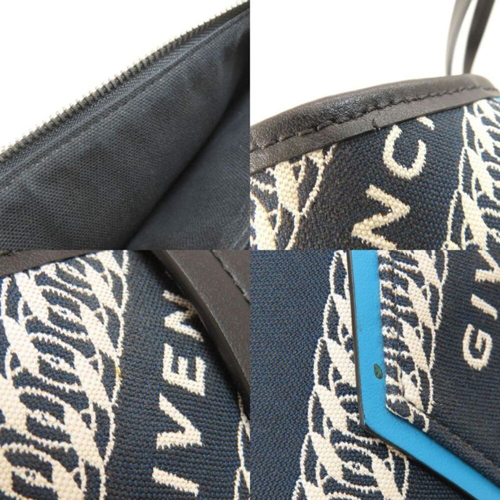 Givenchy Shoulder Bag Navy Canvas Tote Bag (Pre-Owned) - Picture 7 of 11